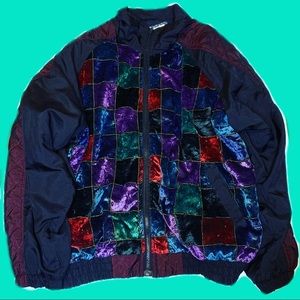Vintage Starling Quilt Print Windbreaker